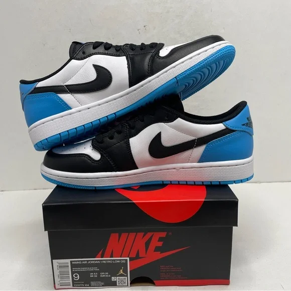 Nike Air Jordan 1 Retro Low WMNS “UNC/Powder Blue” 2022 - Picture 3 of 4